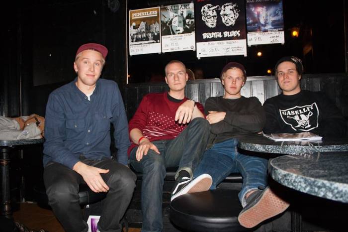 Thube Hefner, Musa-Jusa, Päkä ja Hätä-Miikka ovat puskeneet rap-kentälle ryminällä. Kuva Vilho Pirttijärvi.