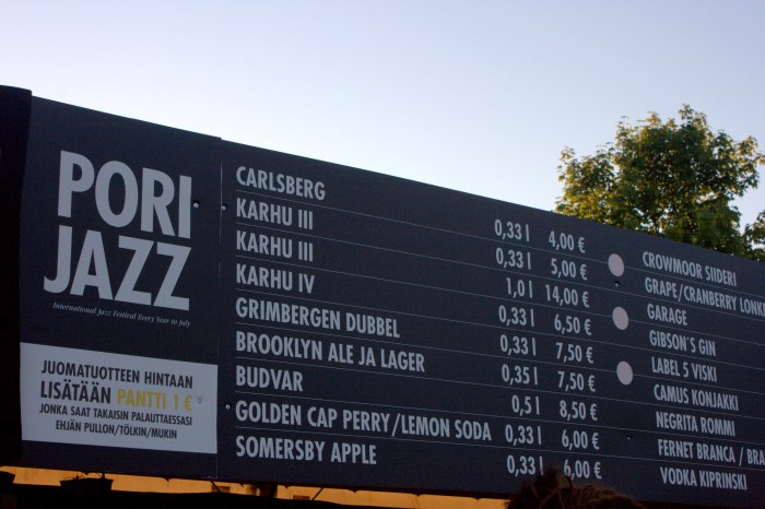 Valtava osa Kirjurinluotoa oli muutettu anniskelualueeksi.